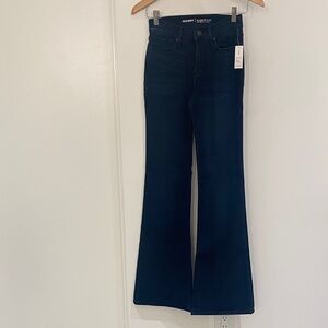 NWT Old Navy High Rise Flare Jeans Dark Wash Size 0 Regular